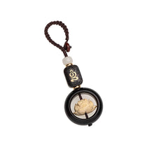 Load image into Gallery viewer, New Buddhism Lotus Flower Keychain Accessories Wooden Buddha Lucky Beads Keyring Pendant Car Bag Key Chain Buddhist Gift
