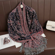 Load image into Gallery viewer, Luxury Brand Autumn Cashmere Pashmina Shawl Lady Wrap Warm Winter Scarves Design Print Female Foulard Cotton Stoles Scarf 2023