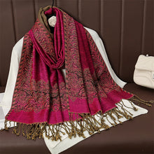 Load image into Gallery viewer, Luxury Brand Autumn Cashmere Pashmina Shawl Lady Wrap Warm Winter Scarves Design Print Female Foulard Cotton Stoles Scarf 2023