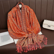 Load image into Gallery viewer, Luxury Brand Autumn Cashmere Pashmina Shawl Lady Wrap Warm Winter Scarves Design Print Female Foulard Cotton Stoles Scarf 2023