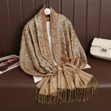 Load image into Gallery viewer, Luxury Brand Autumn Cashmere Pashmina Shawl Lady Wrap Warm Winter Scarves Design Print Female Foulard Cotton Stoles Scarf 2023