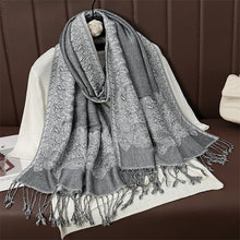 Load image into Gallery viewer, Luxury Brand Autumn Cashmere Pashmina Shawl Lady Wrap Warm Winter Scarves Design Print Female Foulard Cotton Stoles Scarf 2023