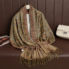Load image into Gallery viewer, Luxury Brand Autumn Cashmere Pashmina Shawl Lady Wrap Warm Winter Scarves Design Print Female Foulard Cotton Stoles Scarf 2023