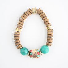 Load image into Gallery viewer, Retro Turquoise Ethnic Nepalese Handmade Bracelets, Personalized Women's Artistic Gifts