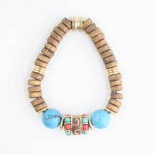 Load image into Gallery viewer, Retro Turquoise Ethnic Nepalese Handmade Bracelets, Personalized Women's Artistic Gifts