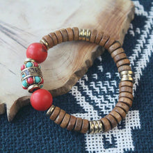 Load image into Gallery viewer, Retro Turquoise Ethnic Nepalese Handmade Bracelets, Personalized Women's Artistic Gifts
