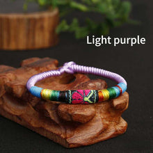 Load image into Gallery viewer, New Featured Handwoven Bracelet with Ethnic Style Embroidery Colorful Thread Bracelet for Men and Women