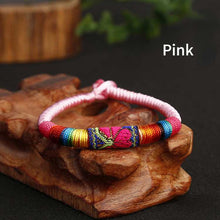 Load image into Gallery viewer, New Featured Handwoven Bracelet with Ethnic Style Embroidery Colorful Thread Bracelet for Men and Women
