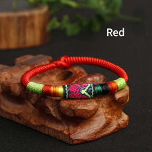 Load image into Gallery viewer, New Featured Handwoven Bracelet with Ethnic Style Embroidery Colorful Thread Bracelet for Men and Women