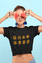 Load image into Gallery viewer, Eight Tibetan Treasures Printing Women's Midweight Cotton Tee