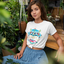 Load image into Gallery viewer, Tibetan Traditional Umbrella Printing Unisex Heavy Cotton Tee