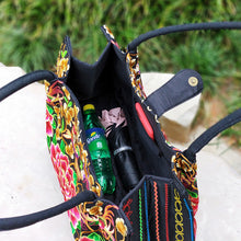 Load image into Gallery viewer, Yunnan ethnic style embroidered Pompom fashion lady shoulder bag big handbag
