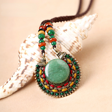 Load image into Gallery viewer, Retro Original National Style Short Necklace Classical Clavicle Chain Handmade Jewelry Women's Jewelry Accessories Summer