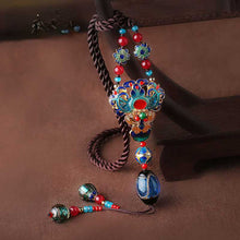 Load image into Gallery viewer, Ethnic Style Sweater Chain, Long Hanging Ornament, Clothing Pendant, Accessories, Cloisonne Chain