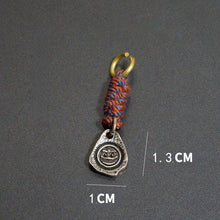 Load image into Gallery viewer, Small pendant sterling S925 silver accessories Tibetan Vajra Corpse Tuolin Master Wakes up the Lion Hand carry Vajra pestle Ah Dun