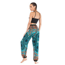 Load image into Gallery viewer, Fashion Thai Casual Yoga Pants Knickers Yoga Suit Women Cotton 52 Loose Floral Pants