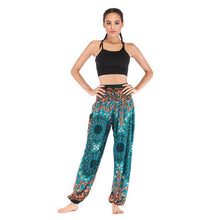 Load image into Gallery viewer, Fashion Thai Casual Yoga Pants Knickers Yoga Suit Women Cotton 52 Loose Floral Pants
