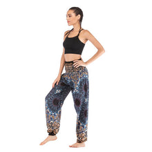 Load image into Gallery viewer, Fashion Thai Casual Yoga Pants Knickers Yoga Suit Women Cotton 52 Loose Floral Pants