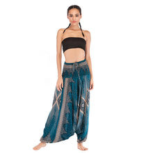 Load image into Gallery viewer, Women's Summer Cotton Silk Rayon Casual Yoga Pants Beach Folk Style Jumpsuit Pants Casual Pants