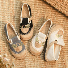 Load image into Gallery viewer, New Embroidered Shoes Flat-heeled and Low-top Embroidered Shallow-mouthed Shoes Ethnic Style Cloth Shoes