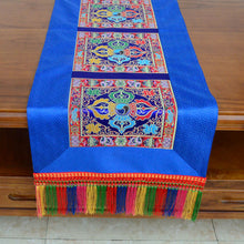 Load image into Gallery viewer, Tibetan-style folk tablecloth retro long table tea tablecloth Buddha hall decoration