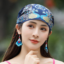 Load image into Gallery viewer, New Ethnic Style Retro Embroidery Flower Cap Cotton Hemp Thin Versatile Hat