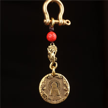 Load image into Gallery viewer, Original Nepal Tibet retro national style brass Buddha's 10-phase free personality necklace pendant for men and women