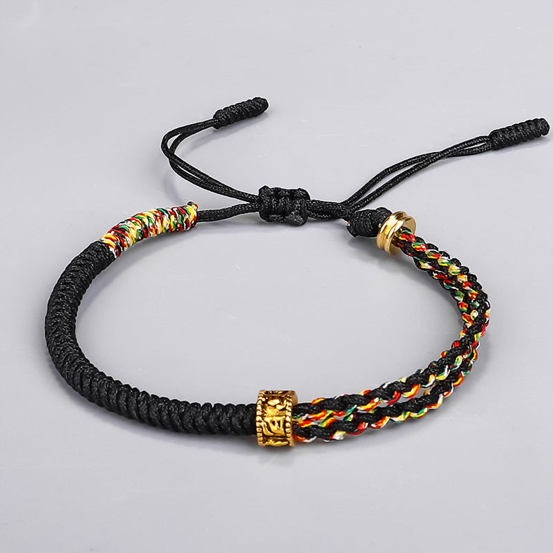 New Amazon Tibetan bracelet handwoven diamond knot red rope bracelet