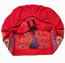 Load image into Gallery viewer, National style embroidered thin cotton and linen hat Women's hat Peacock embroidered hat Tie scarf hat