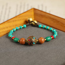 Load image into Gallery viewer, New Tibetan Ethnic Wind Bracelet Retro Simple Personality Nepal Pearl Series Woven Bracelet.