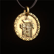 Load image into Gallery viewer, Original Nepal Tibet retro national style brass Buddha's 10-phase free personality necklace pendant for men and women