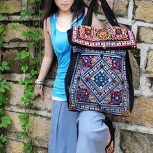 Load image into Gallery viewer, Original Ethnic Embroidery Bag Large Capacity One Shoulder Portable BAG TRAVEL BAG Canvas Bag Women's Bag