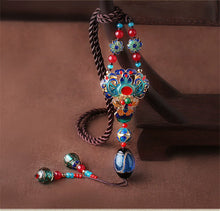Load image into Gallery viewer, Ethnic Style Sweater Chain, Long Hanging Ornament, Clothing Pendant, Accessories, Cloisonne Chain
