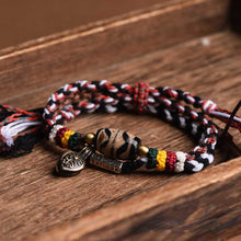 Load image into Gallery viewer, Tibetan Handwoven Bracelet Hand Rope Cultural and Fashionable Simple Buddha Bead Bracelet
