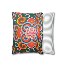Load image into Gallery viewer, Tibetan Tradition Printing Spun Polyester Square Pillow Case
