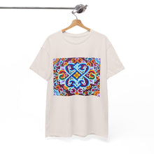 Load image into Gallery viewer, Tibetan Flower Pattern Printing T-shirt Unisex Heavy Cotton Tee
