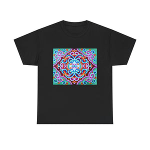 Tibetan Vintage Pattern printing T-shirt Unisex Heavy Cotton Tee