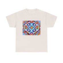 Load image into Gallery viewer, Tibetan Flower Pattern Printing T-shirt Unisex Heavy Cotton Tee
