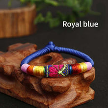 Load image into Gallery viewer, New Featured Handwoven Bracelet with Ethnic Style Embroidery Colorful Thread Bracelet for Men and Women
