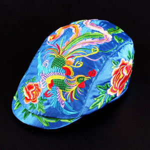 Embroidered Hat National Wind Embroidered Phoenix Cap Leisure Hat Travel Hat