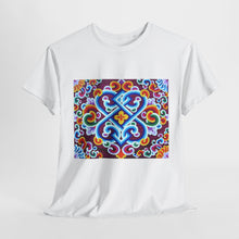 Load image into Gallery viewer, Tibetan Flower Pattern Printing T-shirt Unisex Heavy Cotton Tee
