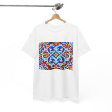Load image into Gallery viewer, Tibetan Flower Pattern Printing T-shirt Unisex Heavy Cotton Tee

