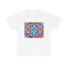 Load image into Gallery viewer, Tibetan Flower Pattern Printing T-shirt Unisex Heavy Cotton Tee
