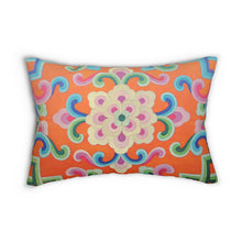 Load image into Gallery viewer, Tibetan Tradition Pattern Printing Spun Polyester Lumbar Pillow
