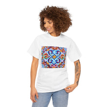 Load image into Gallery viewer, Tibetan Flower Pattern Printing T-shirt Unisex Heavy Cotton Tee
