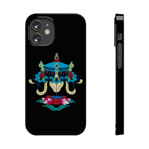 Tibetan style print Slim Phone Cases for iPhone 14, 13, 12,11 series