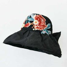 Load image into Gallery viewer, Embroidered Sun Hat Female Summer UV-proof Shell Shading Empty Top Cover Face Sun Hat
