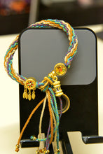 Load image into Gallery viewer, New Colors Handwoven Tibetan style hand rope Zakiram hand rope Green Tara Fifth Lord Tangka bracelet
