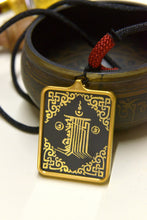 Load image into Gallery viewer, Hand-painted Tibetan Rnam-bcu Dbang-ldan Small Thangka Necklace
