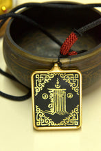 Load image into Gallery viewer, Hand-painted Tibetan Rnam-bcu Dbang-ldan Small Thangka Necklace
